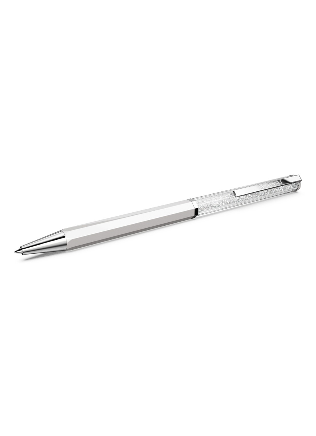 Swarovski Crystalline pen met Swarovski kristal - voorkant wit