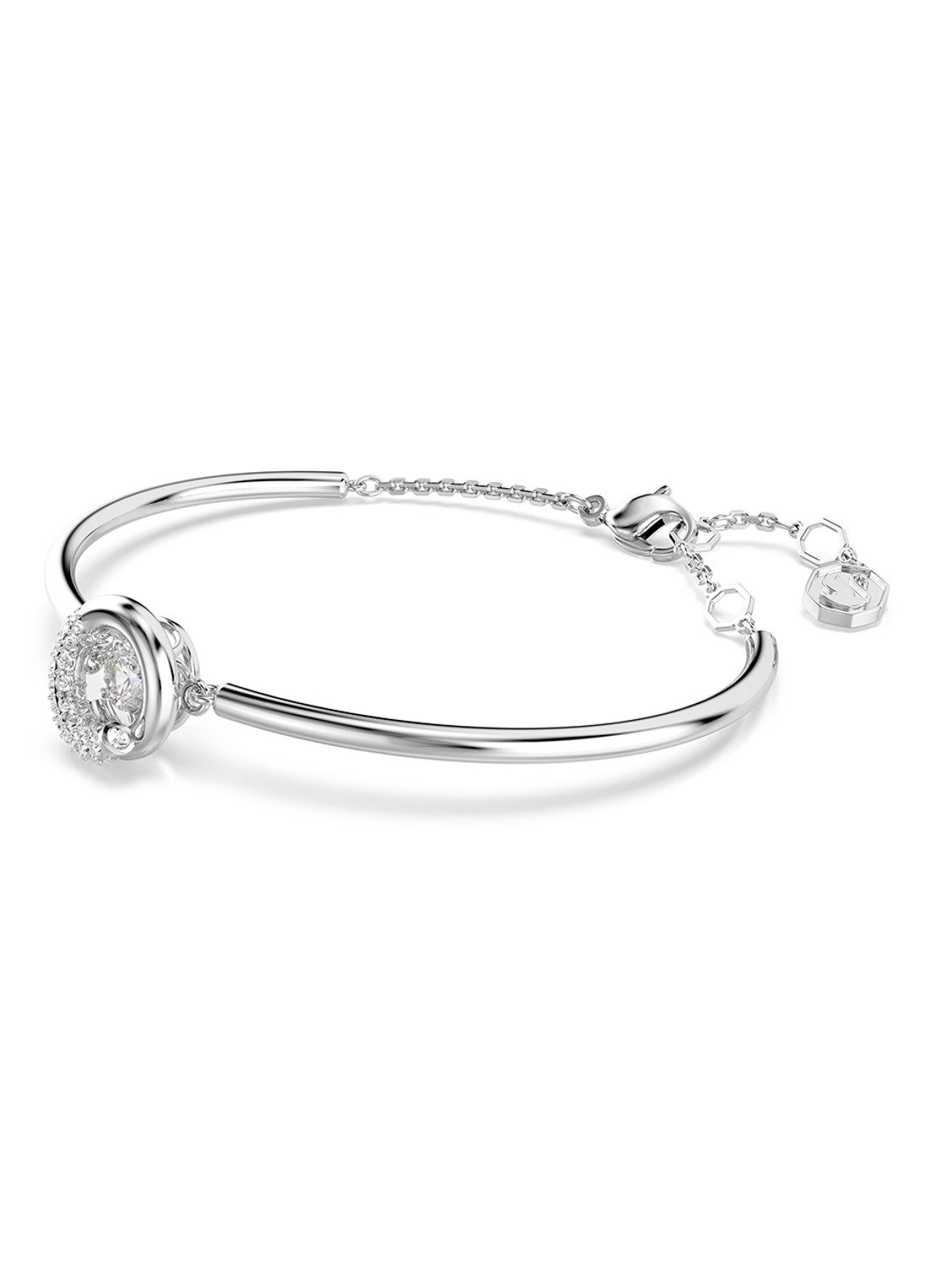 Swarovski Dextera armband mert kristal M - detail zilver
