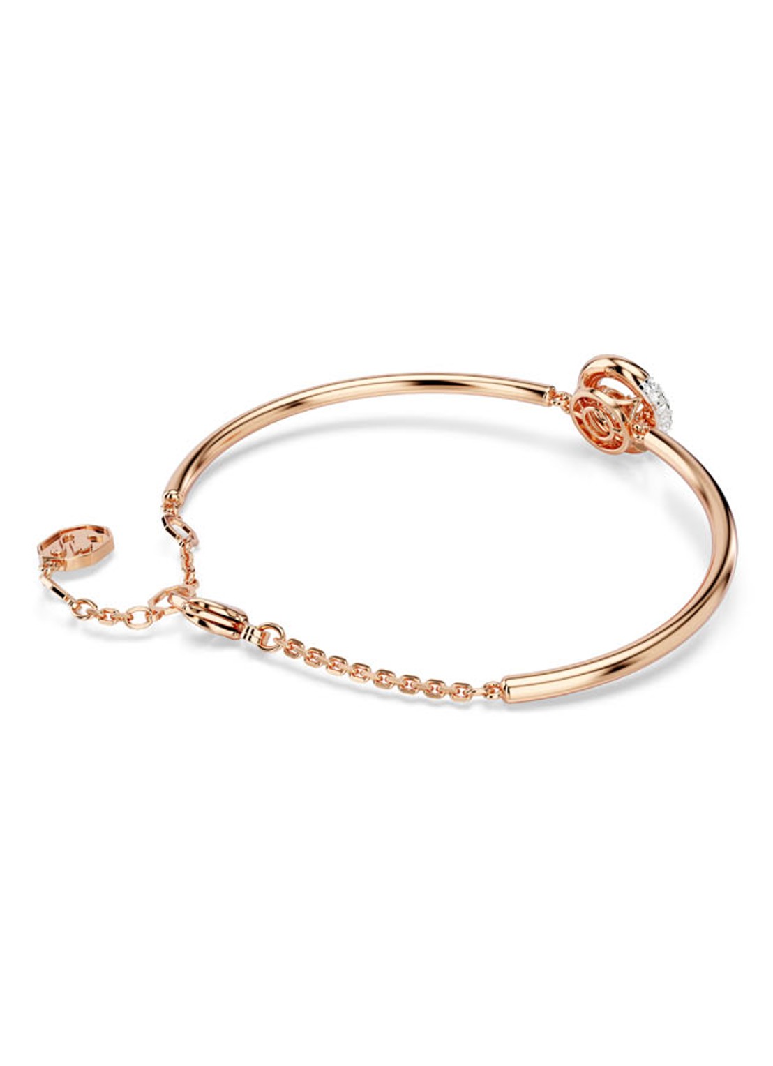 Swarovski Dextera armband met kristal M - detail 4 roségoud