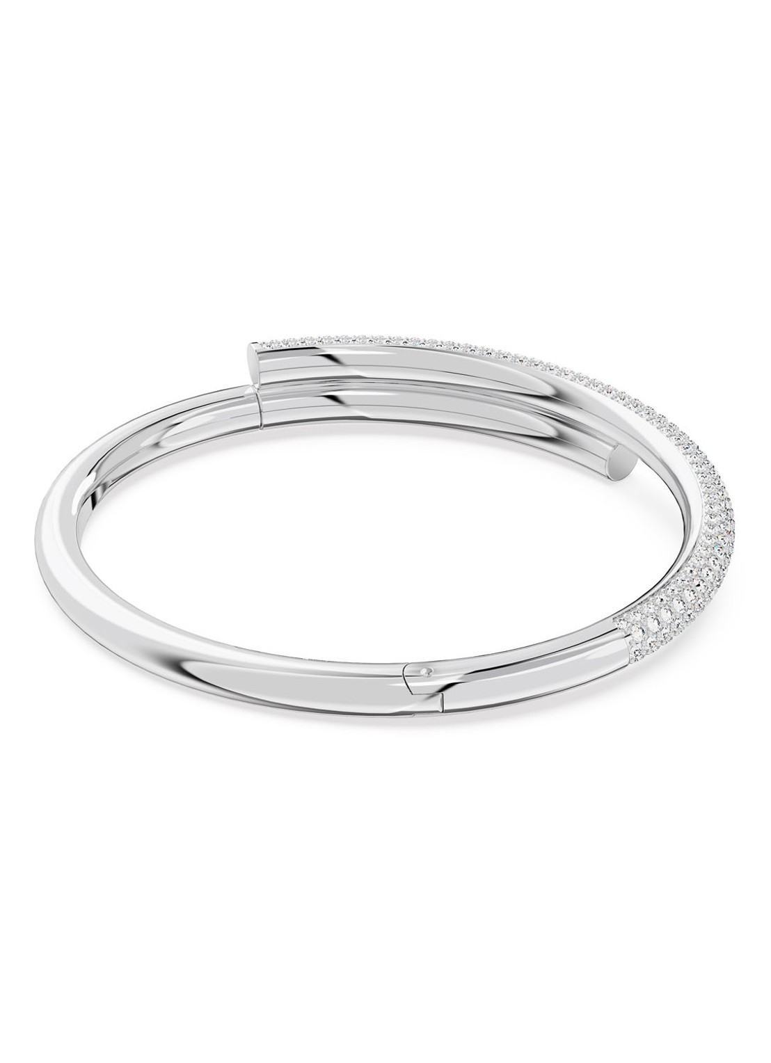 Swarovski Dextera bangle met kristal L - detail 4 zilver