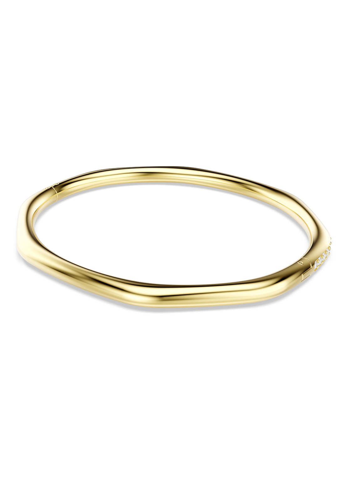 Swarovski Dextera bangle met kristal M - detail 5 goud
