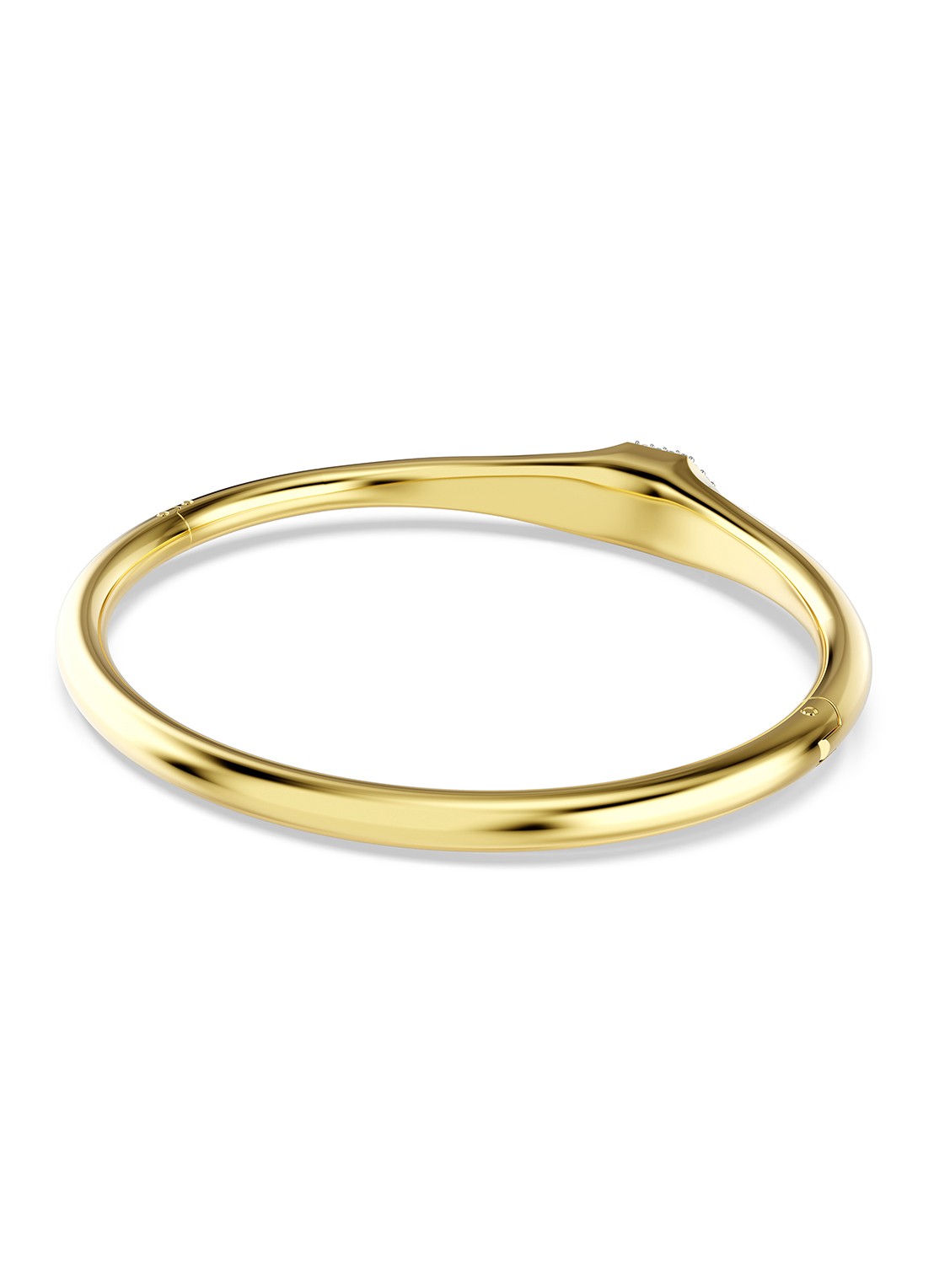 Swarovski Dextera bangle met kristal M - detail 6 goud