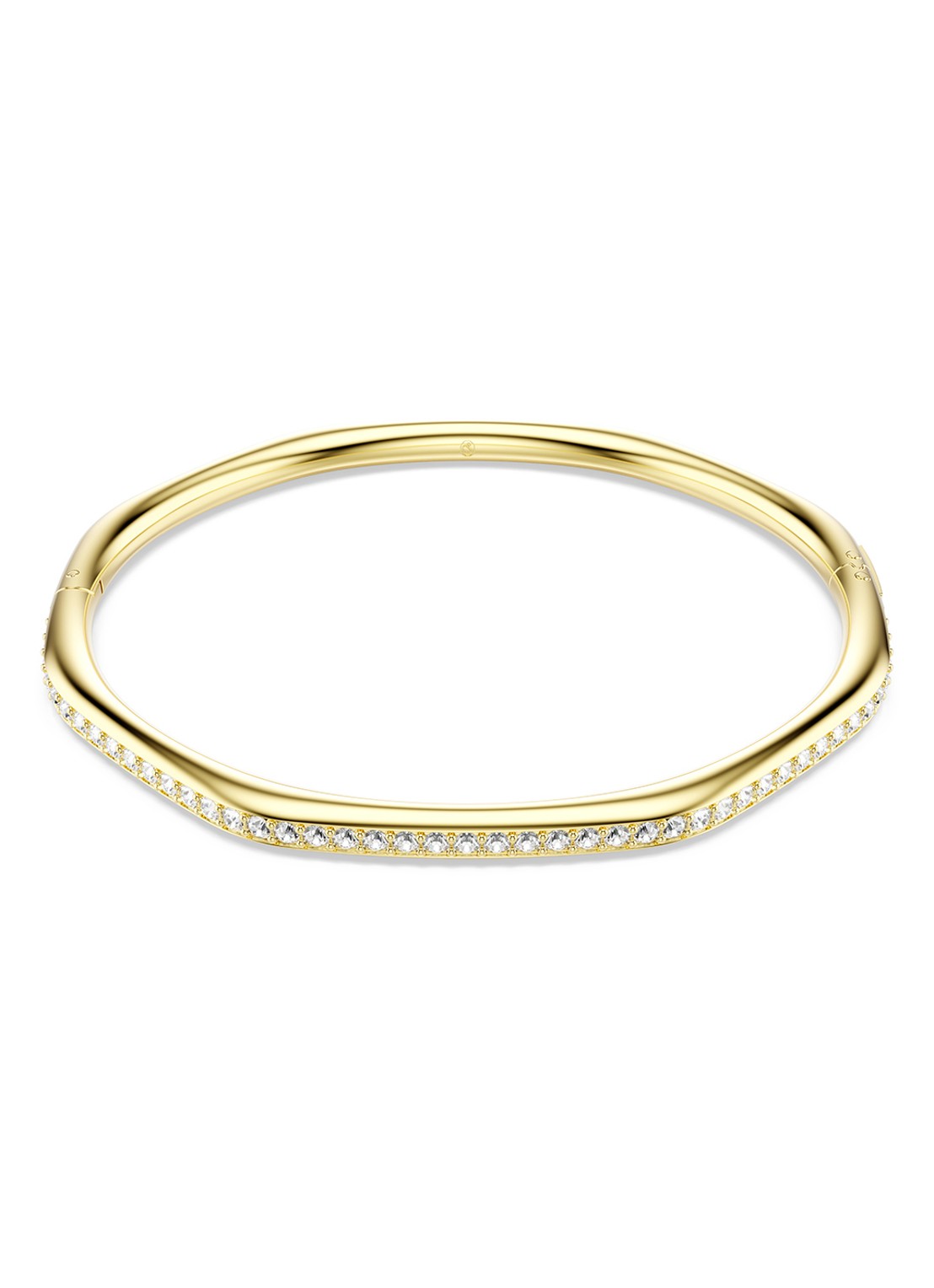 Swarovski Dextera bangle met kristal S - voorkant goud