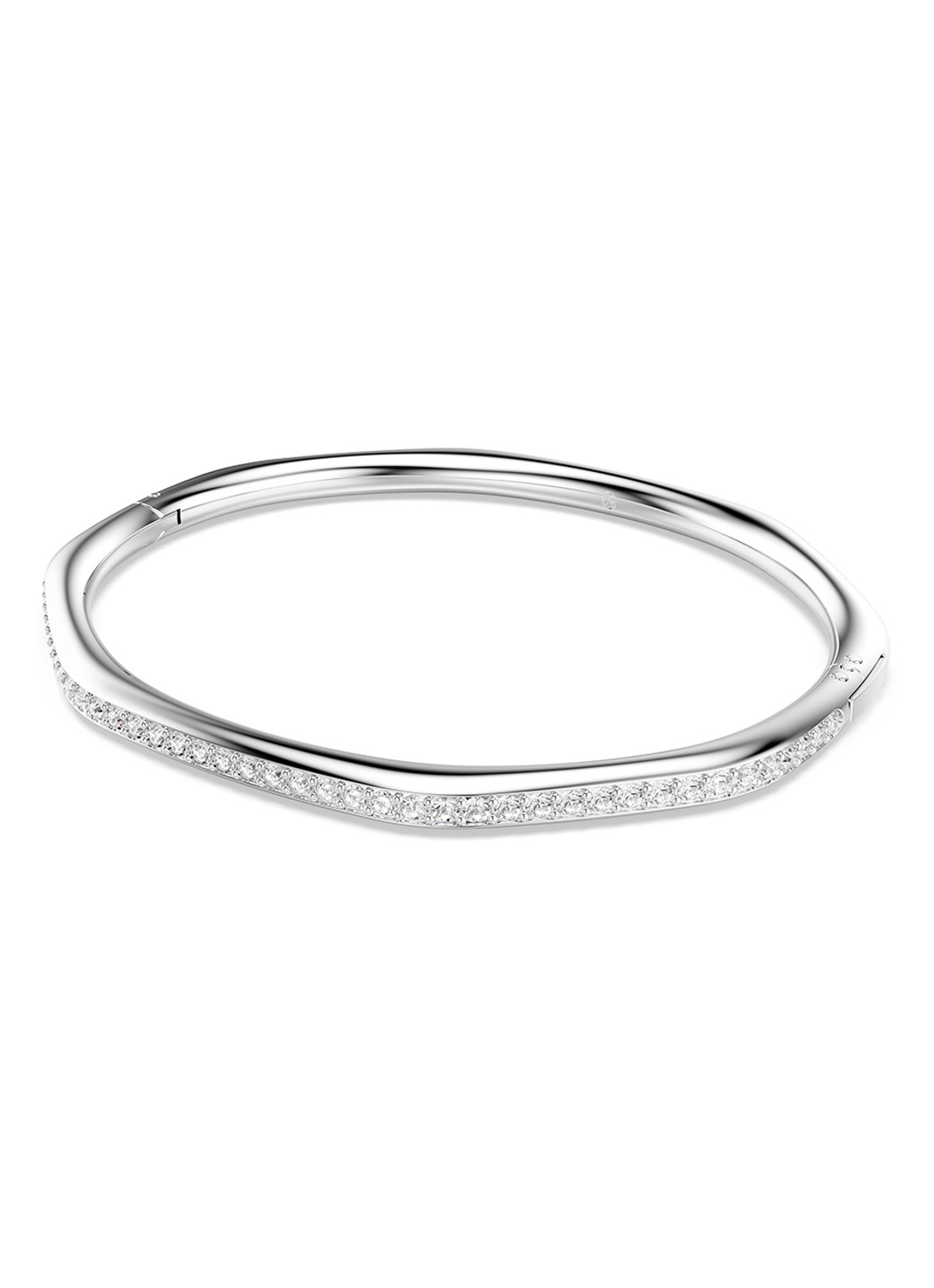 Swarovski Dextera bangle met kristal S - detail 2 zilver