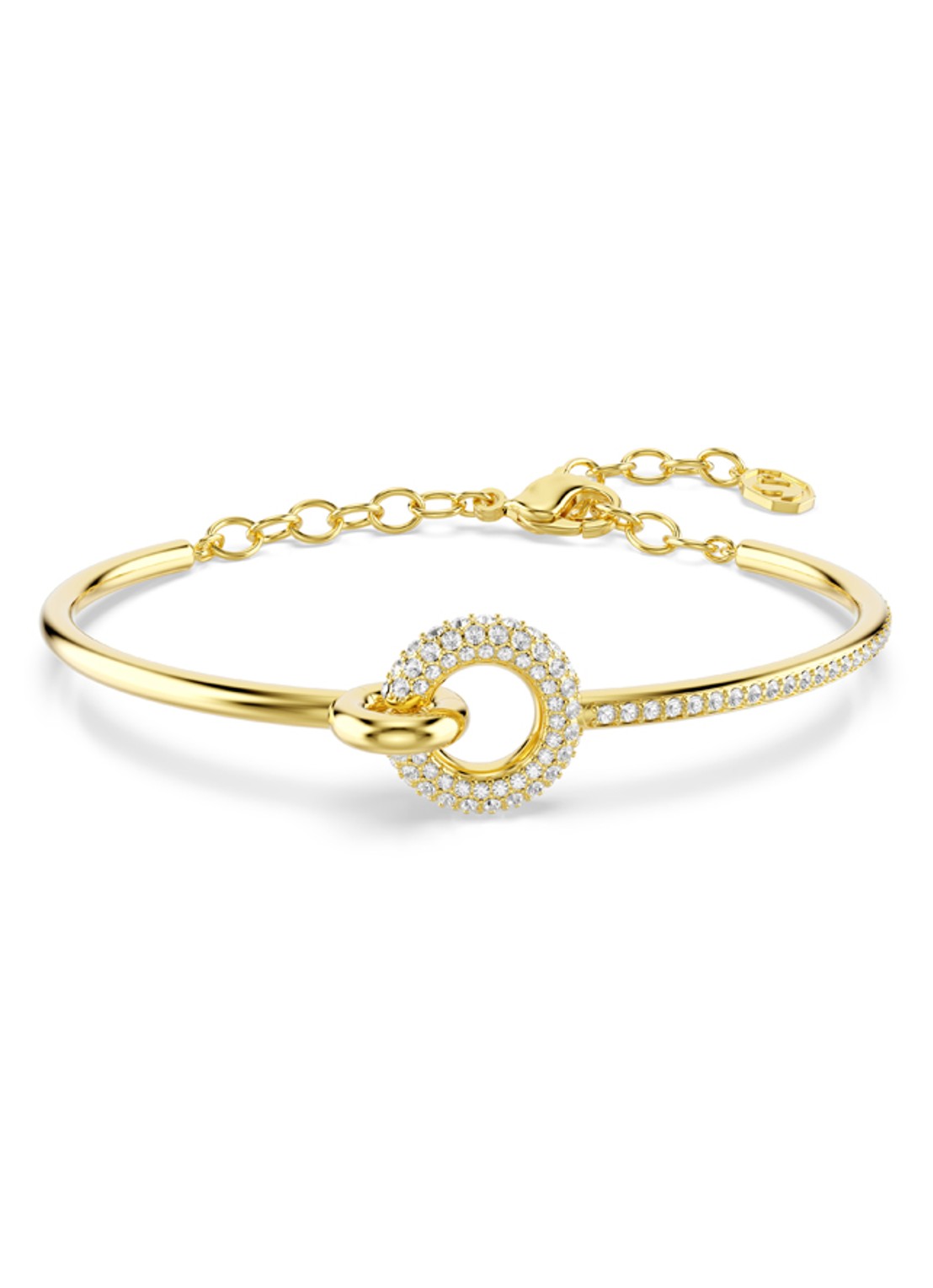 Swarovski Dextera bangle verguld - voorkant goud