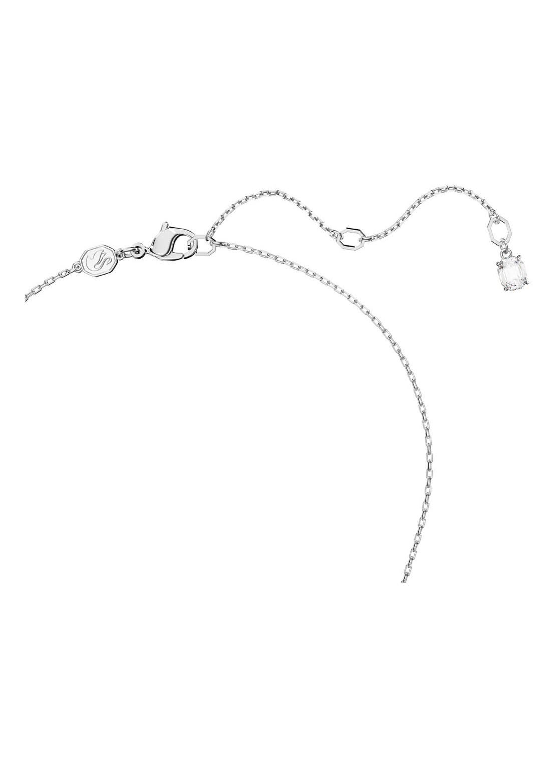 Swarovski Dextera ketting met kristal - detail 3 zilver