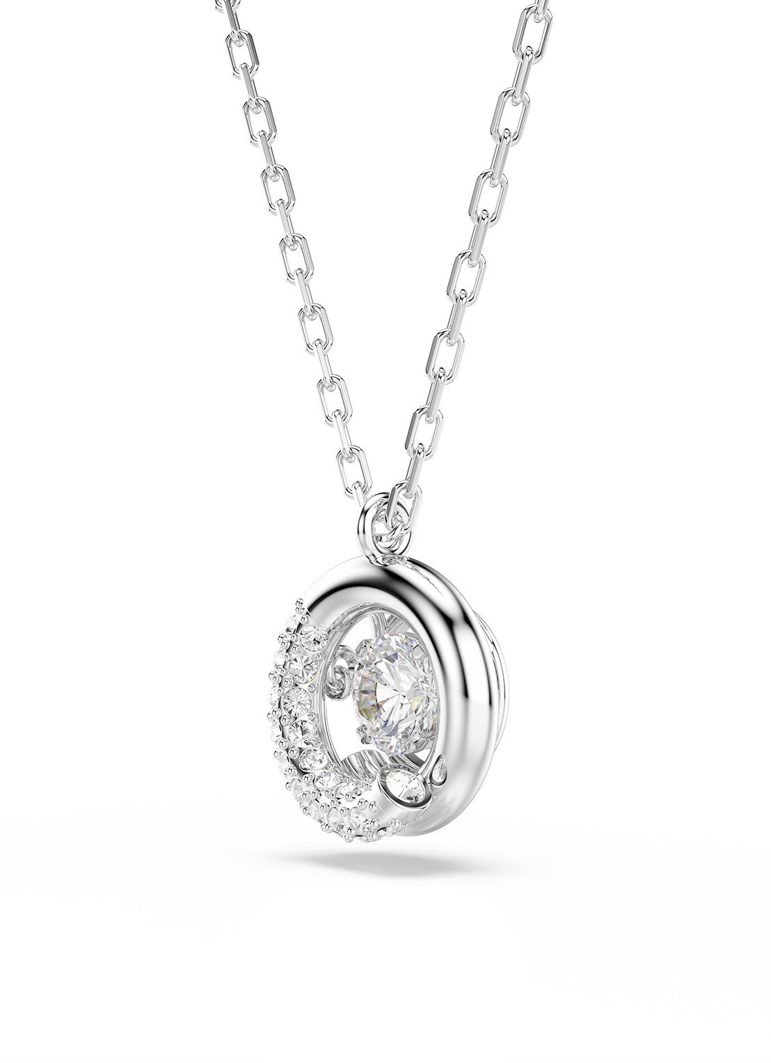 Swarovski Dextera ketting met kristal - detail 2 zilver