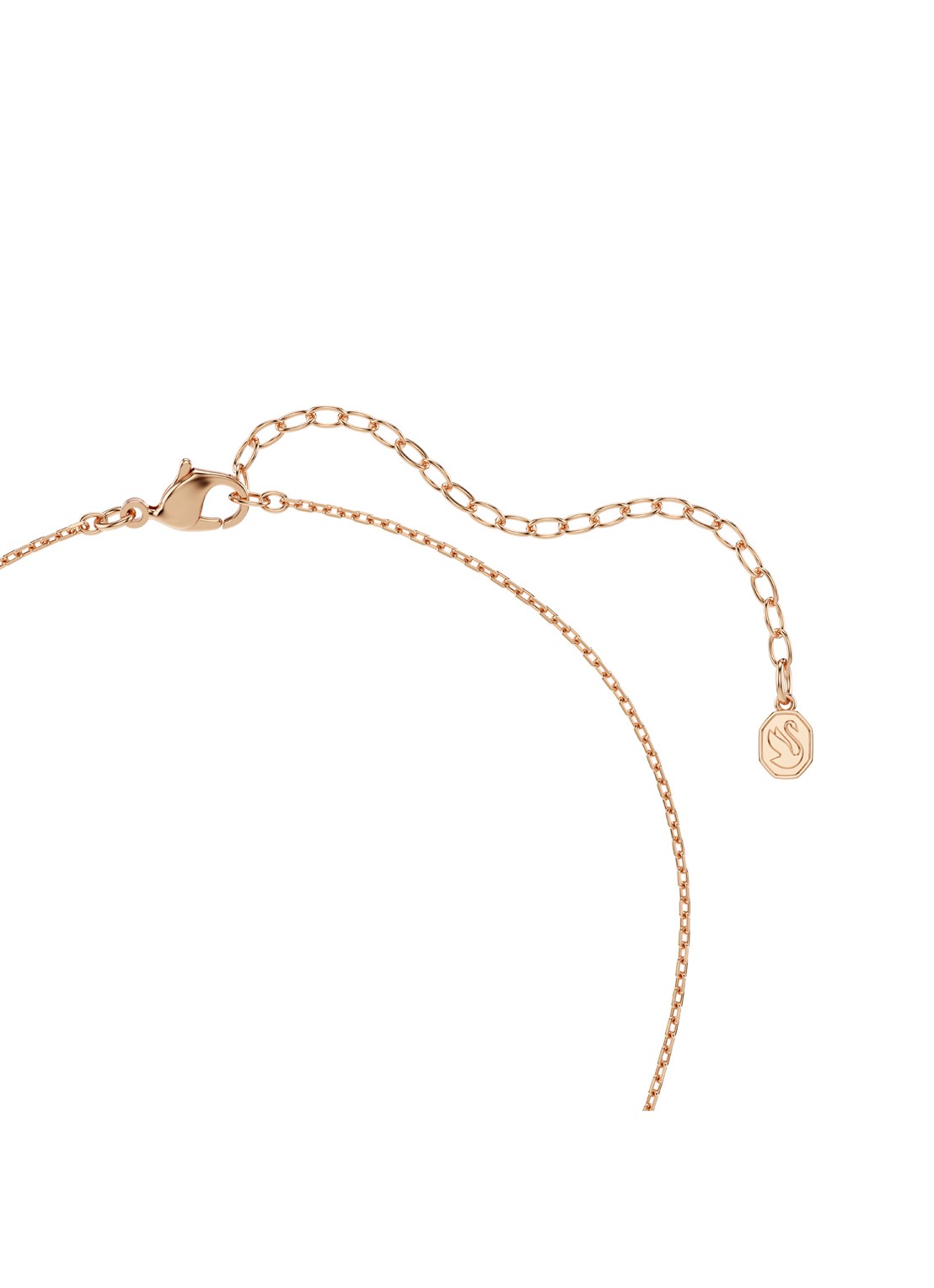 Swarovski Dextera ketting met kristal - detail 3 roségoud