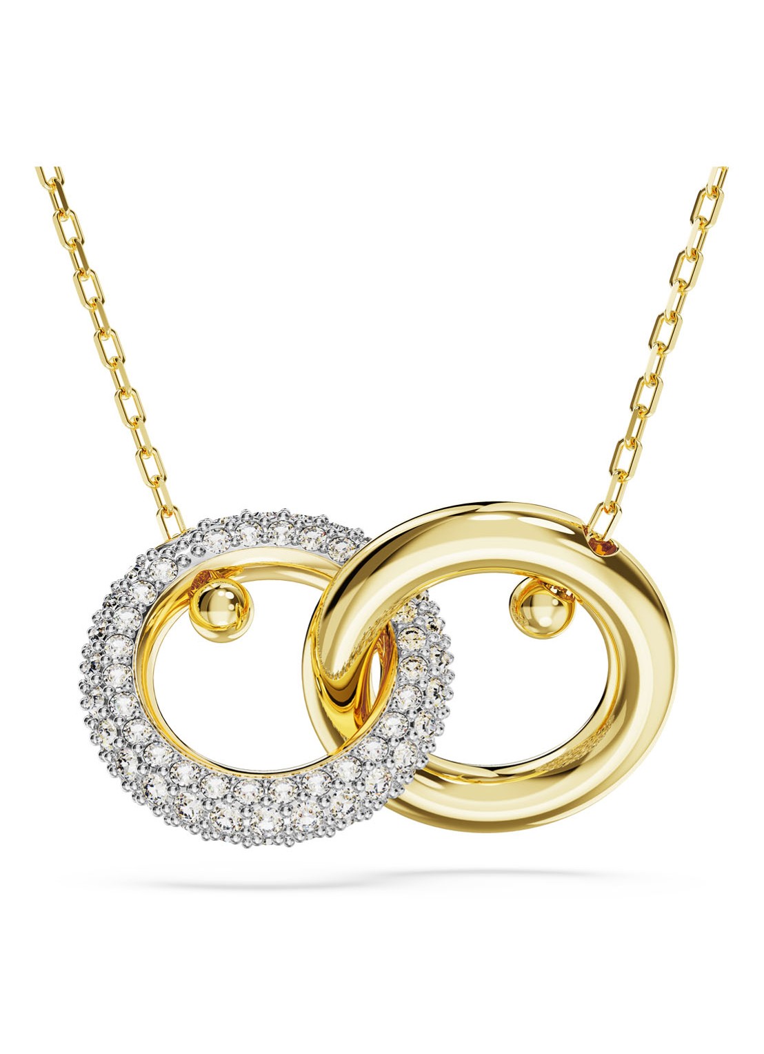 Swarovski Dextera ketting verguld - voorkant goud