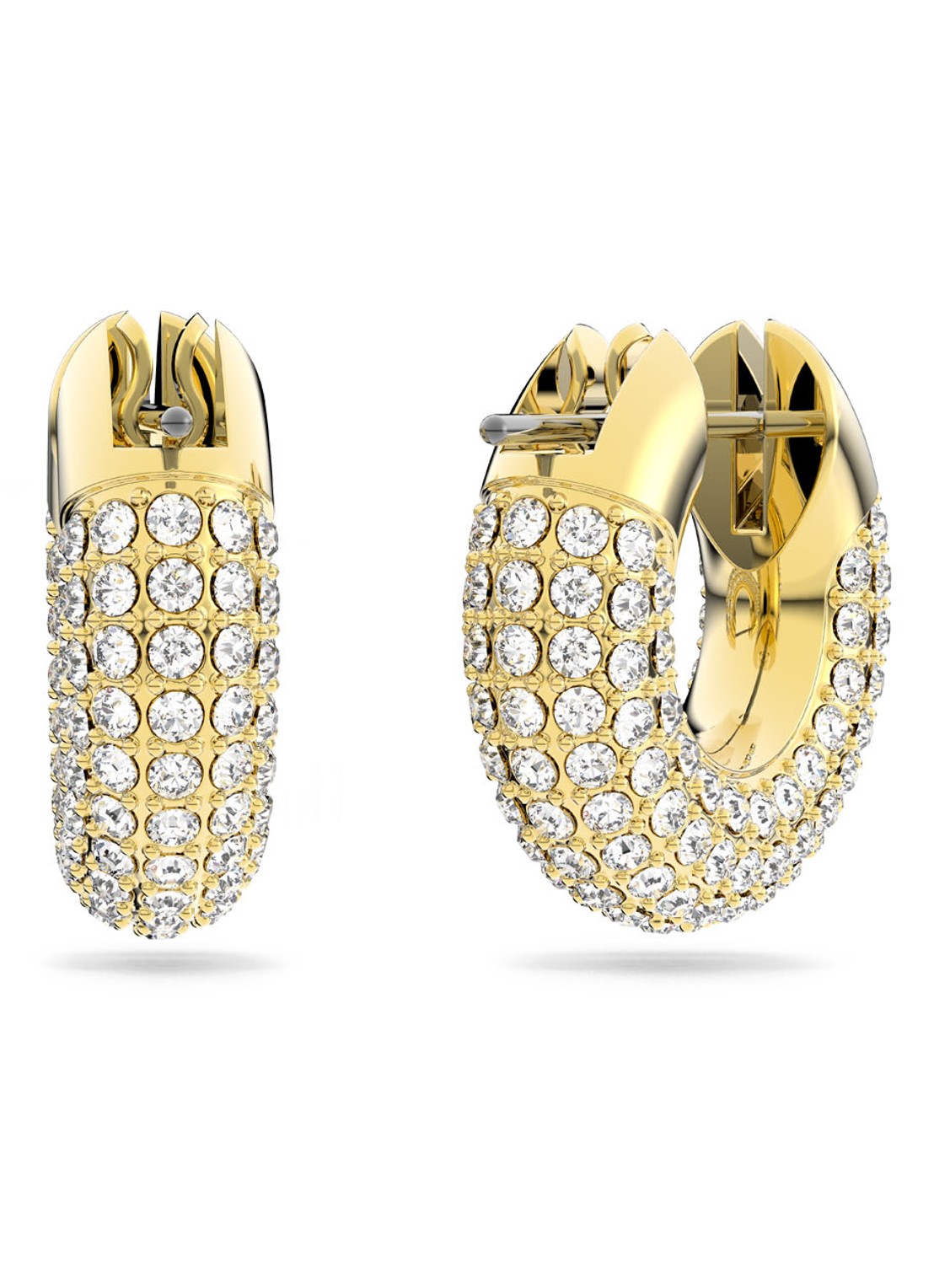 Swarovski Dextera oorringen met kristal - voorkant 2 goud