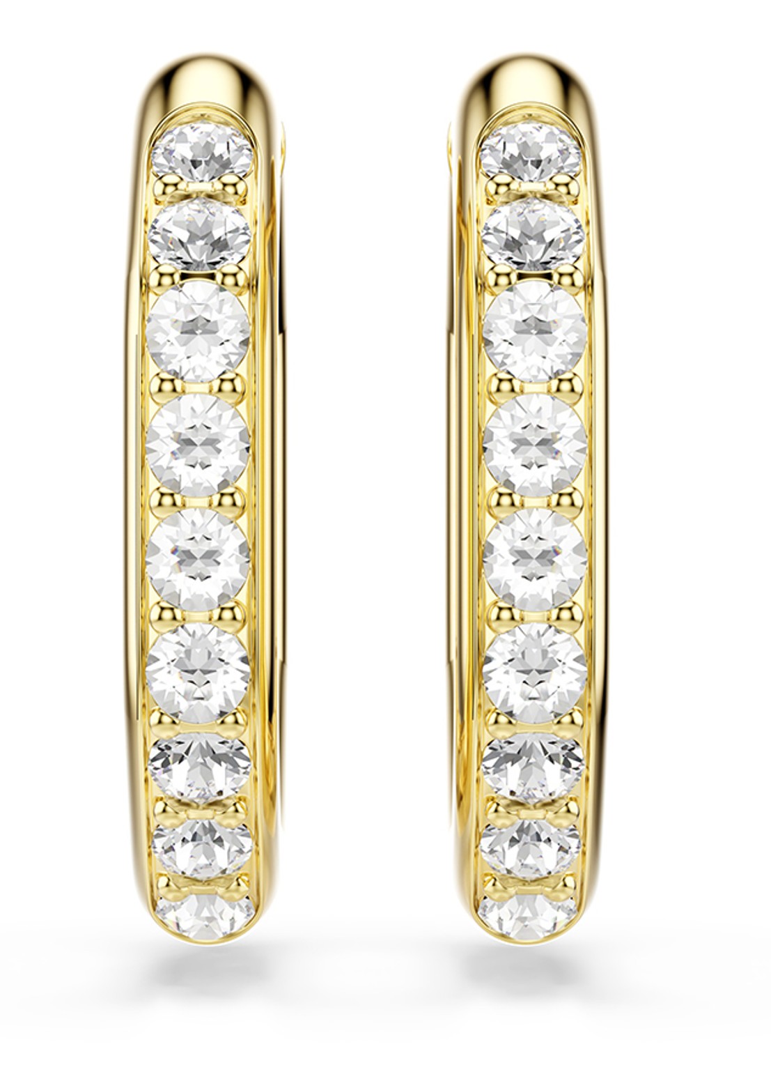 Swarovski Dextera oorringen  met kristal - detail 3 goud