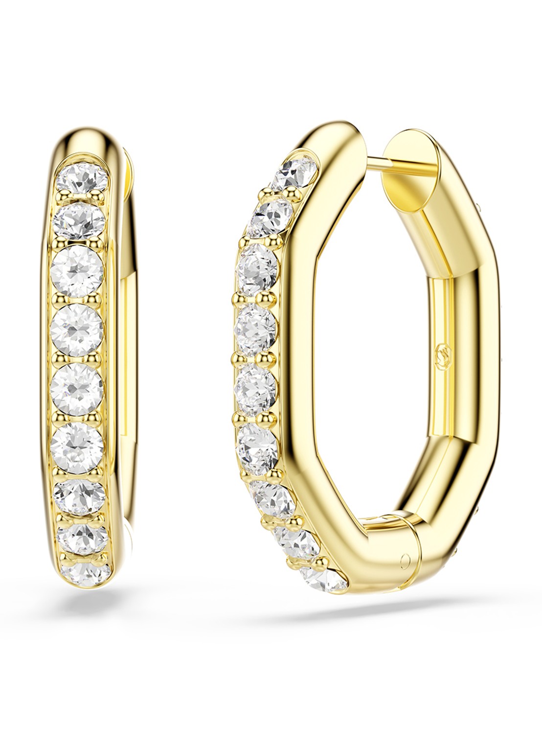 Swarovski Dextera oorringen  met kristal - detail 5 goud