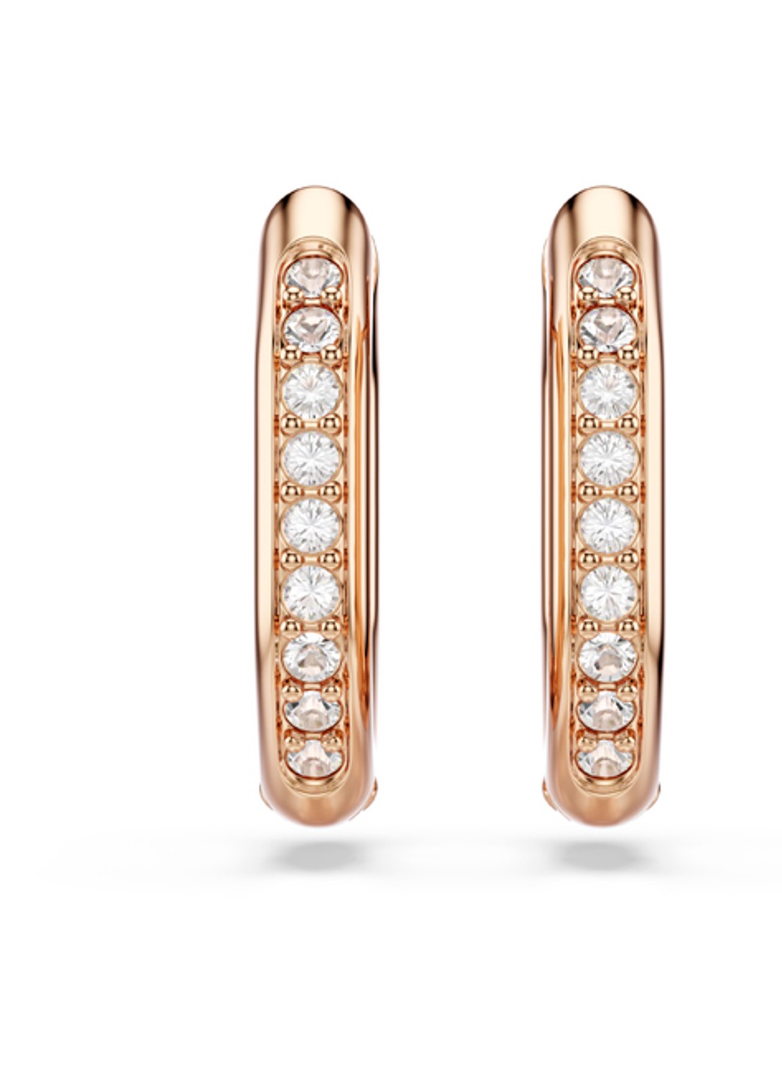 Swarovski Dextera oorringen verguld - detail 2 roségoud