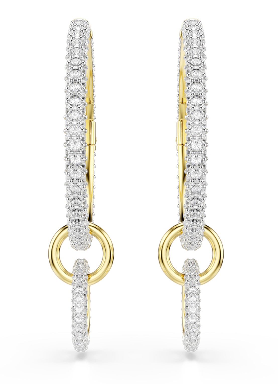 Swarovski Dextera oorringen verguld - detail goud
