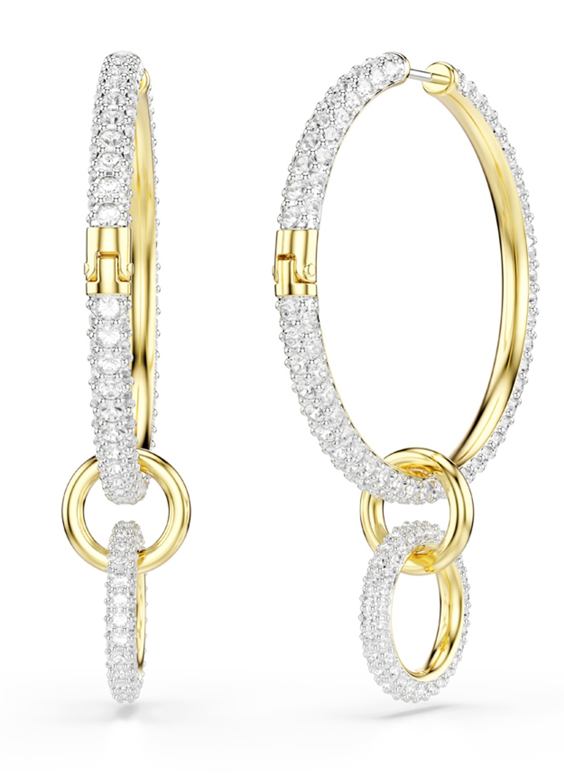 Swarovski Dextera oorringen verguld - detail 3 goud