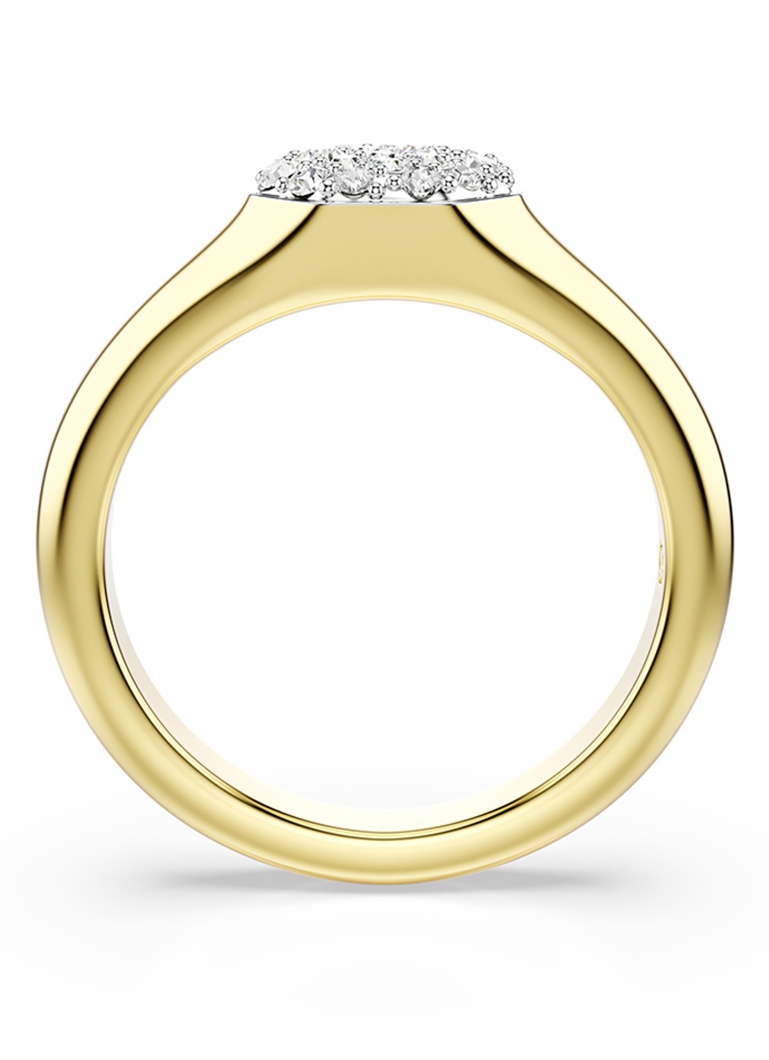 Swarovski Dextera ring met kristal 60 - detail 4 goud