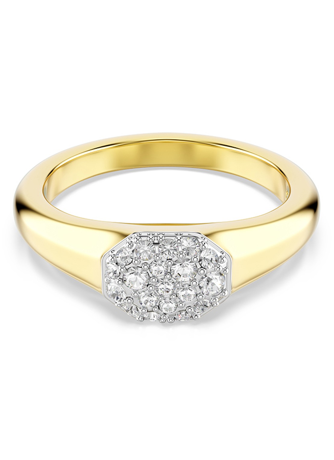 Swarovski Dextera ring verguld 50 - voorkant goud