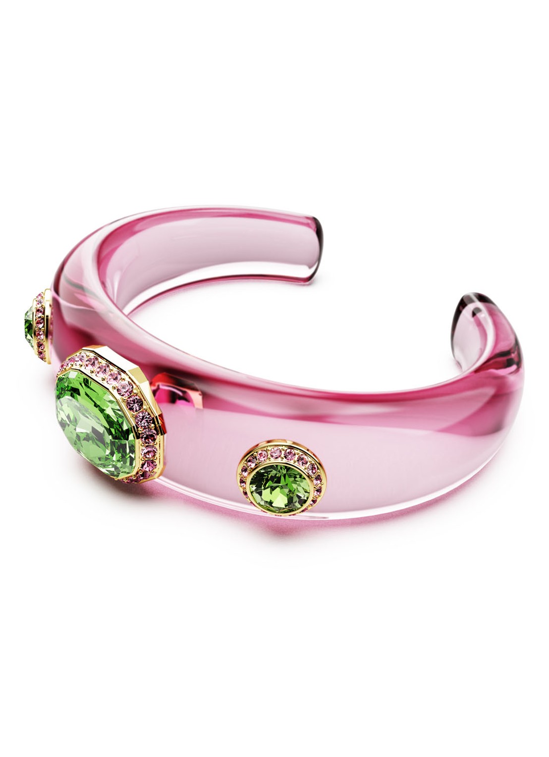 Swarovski Dulcis bangle L - detail roze