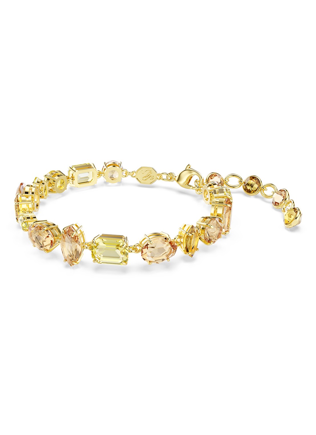 Swarovski Gema armband met kristal M - detail 3 goud