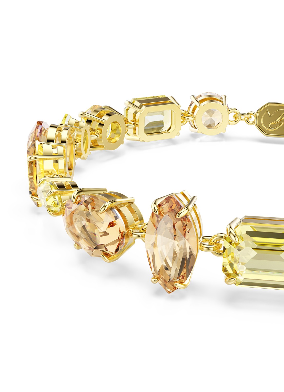 Swarovski Gema armband met kristal M - detail 5 goud