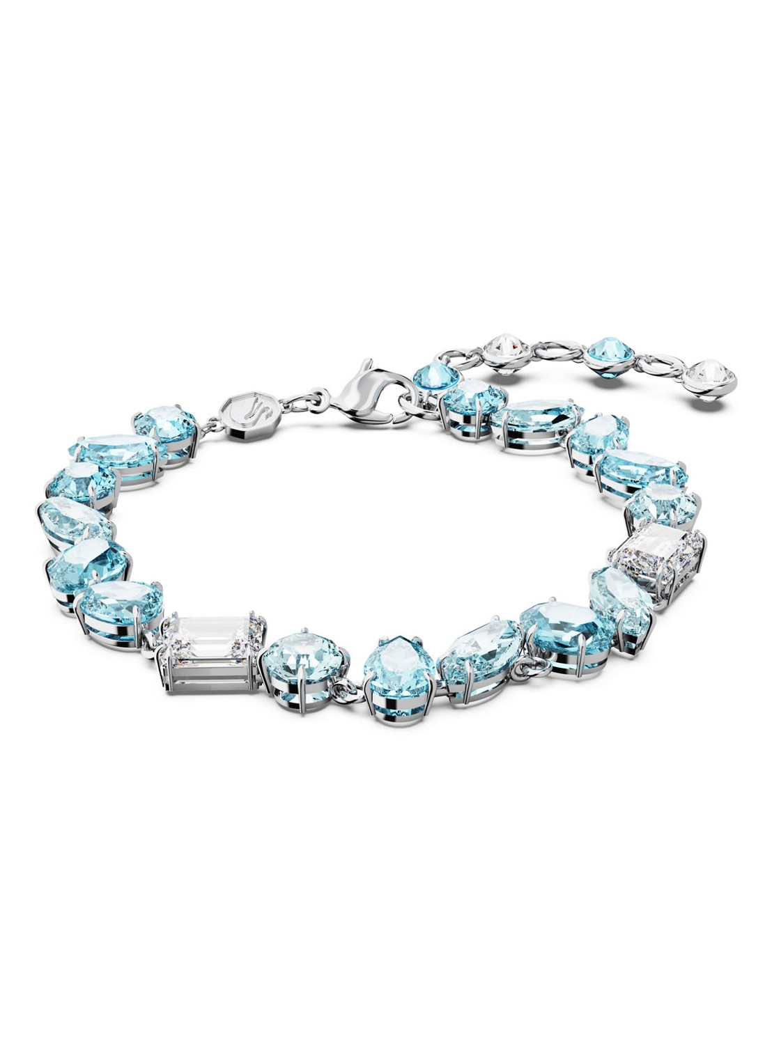 Swarovski Gema armband met kristal - voorkant blauw