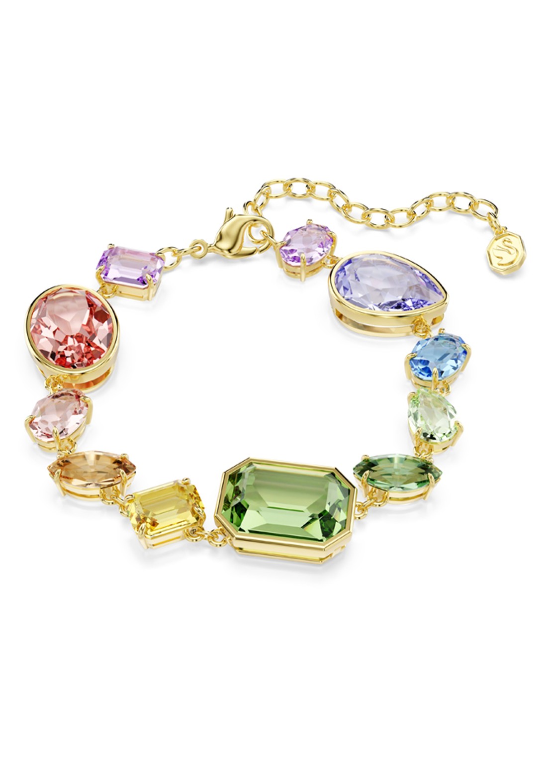 Swarovski Gema armband met kristal  - voorkant goud