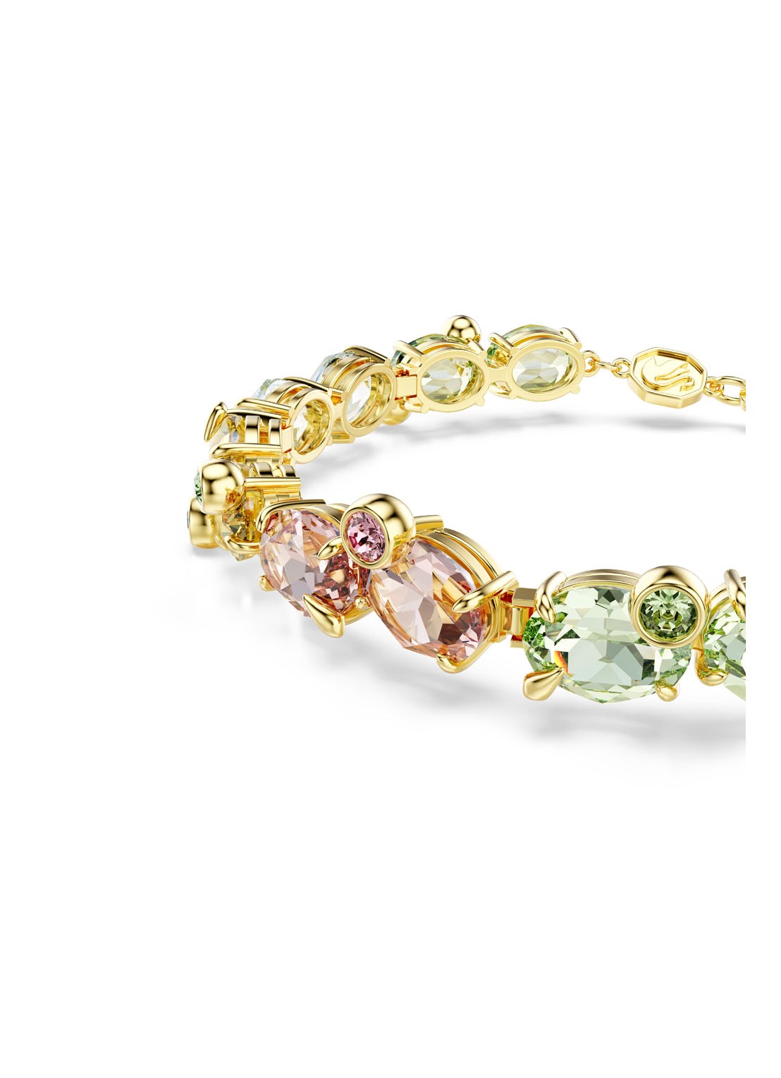 Swarovski Gema armband verguld M  - detail 3 goud