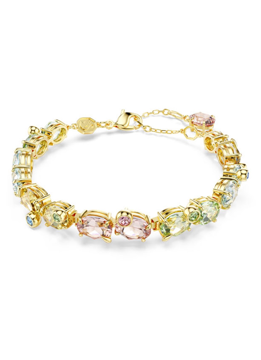 Swarovski Gema armband verguld M  - voorkant 5 goud