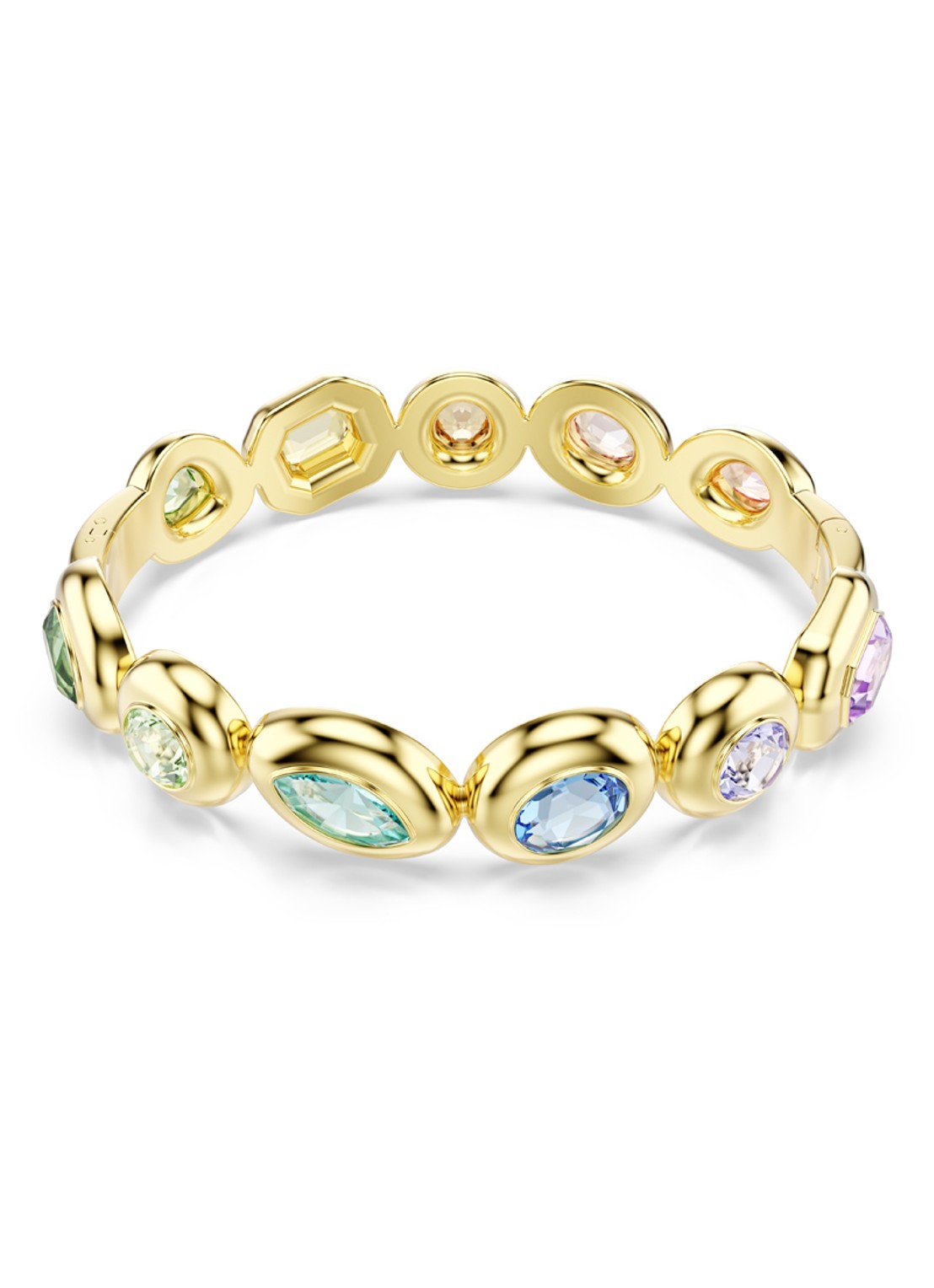 Swarovski Gema bangle verguld L  - voorkant goud