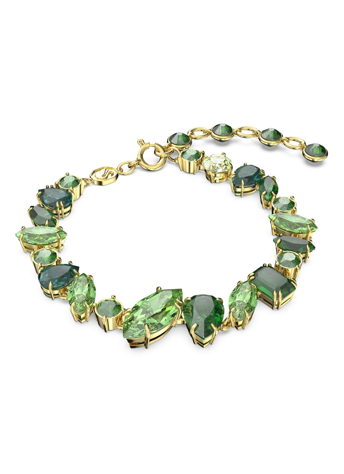Swarovski GEMA BRACELET LINE GRE/GOS M - voorkant goud