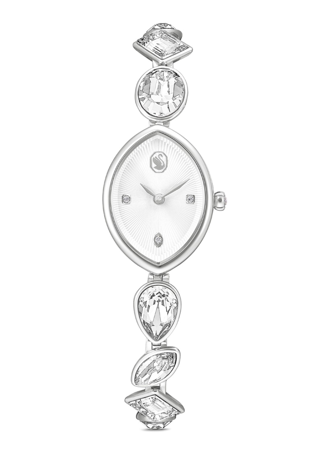 Swarovski Gema horloge 5737955 - voorkant zilver
