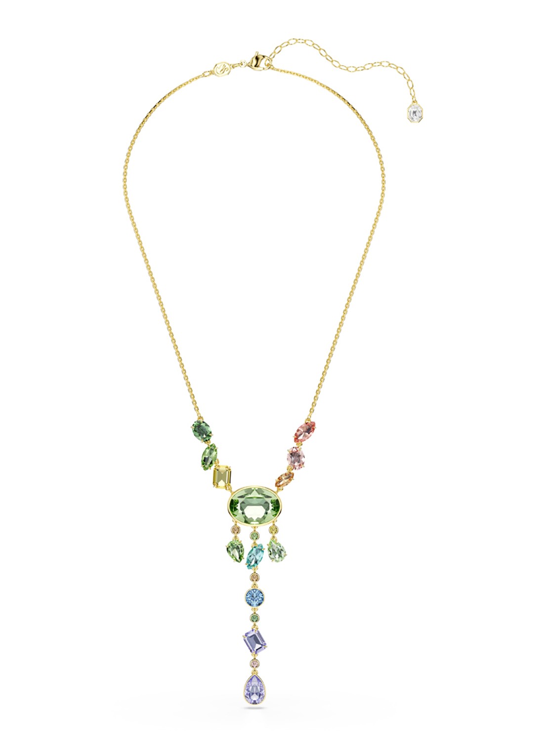 Swarovski Gema ketting verguld - detail goud