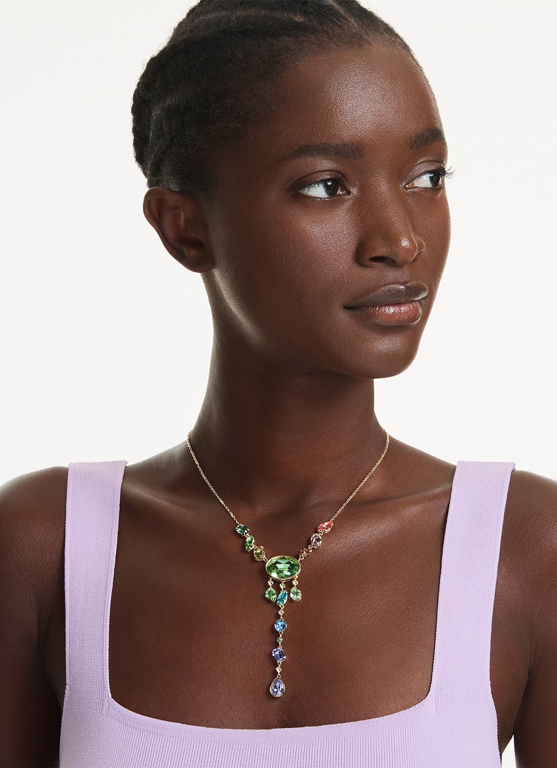 Swarovski Gema ketting verguld - detail 5 goud