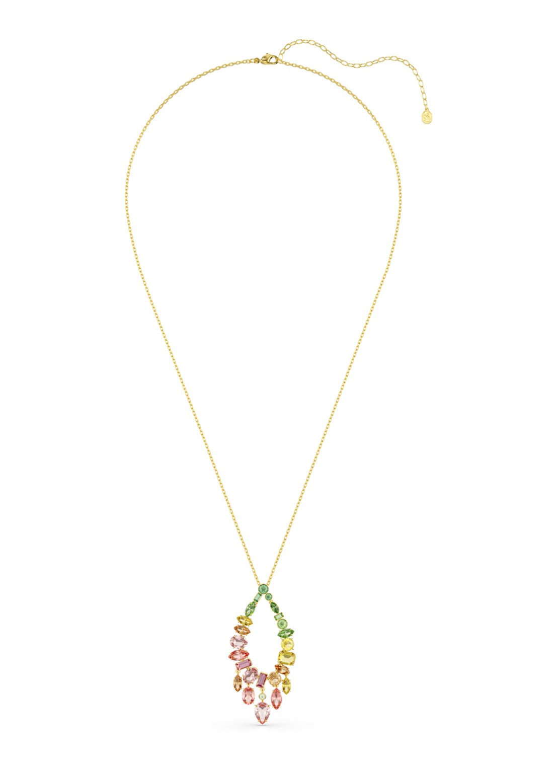 Swarovski Gema ketting verguld - detail 2 goud