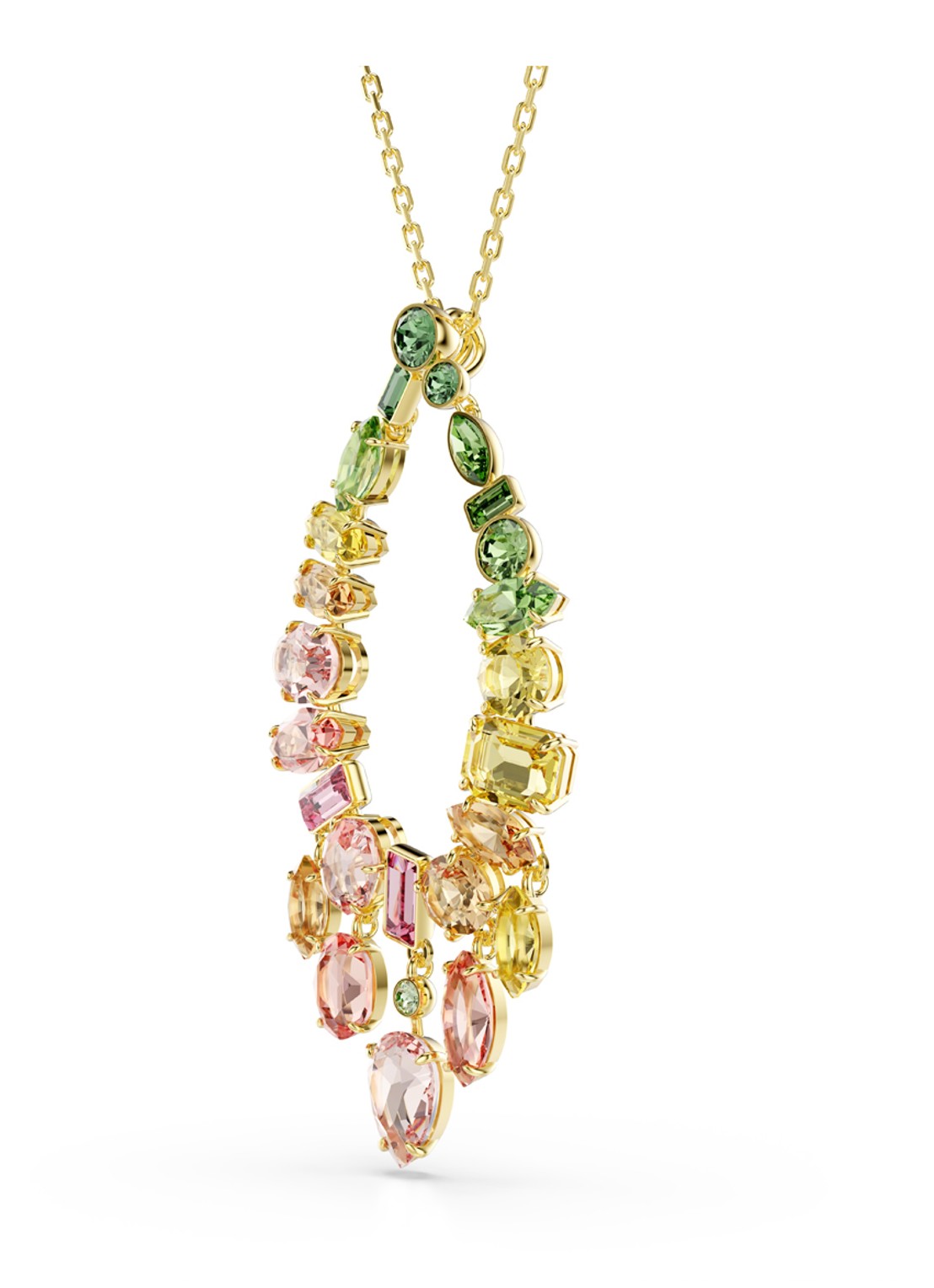 Swarovski Gema ketting verguld - detail 3 goud