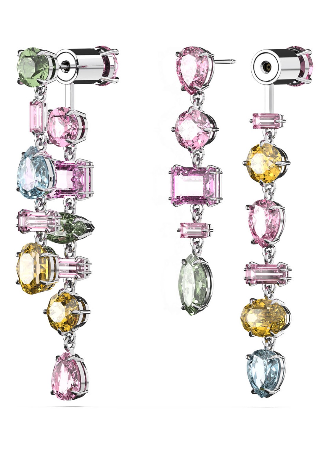 Swarovski Gema oorstekers met kristal - voorkant 2 multicolor