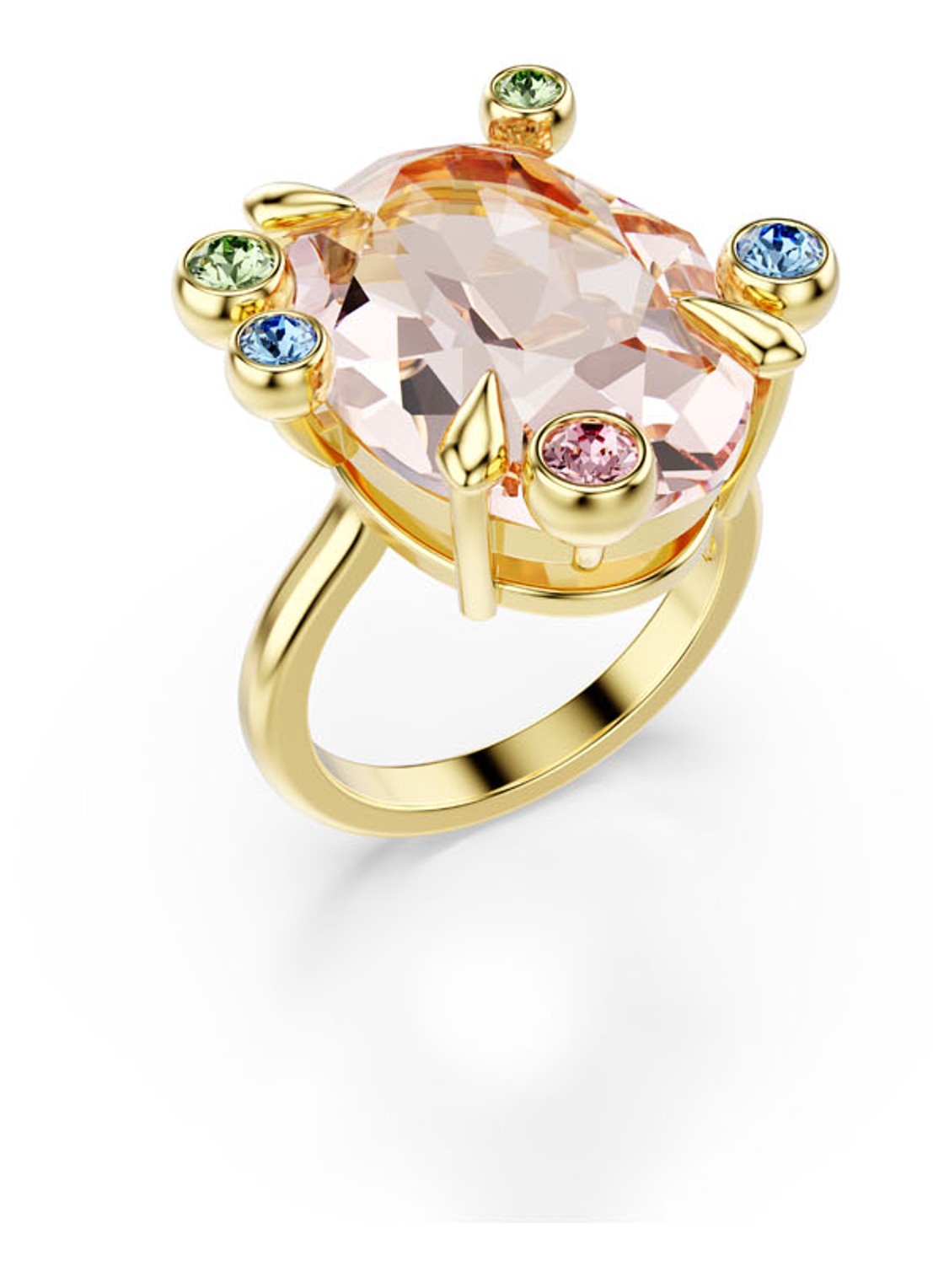 Swarovski Gema ring set van 3 50 - detail goud