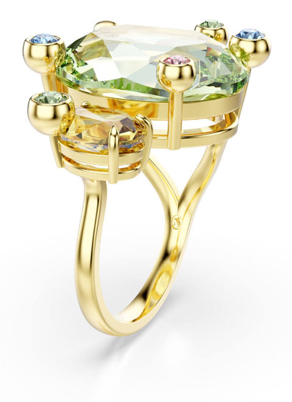 Swarovski Gema ring verguld 55 - detail 2 goud