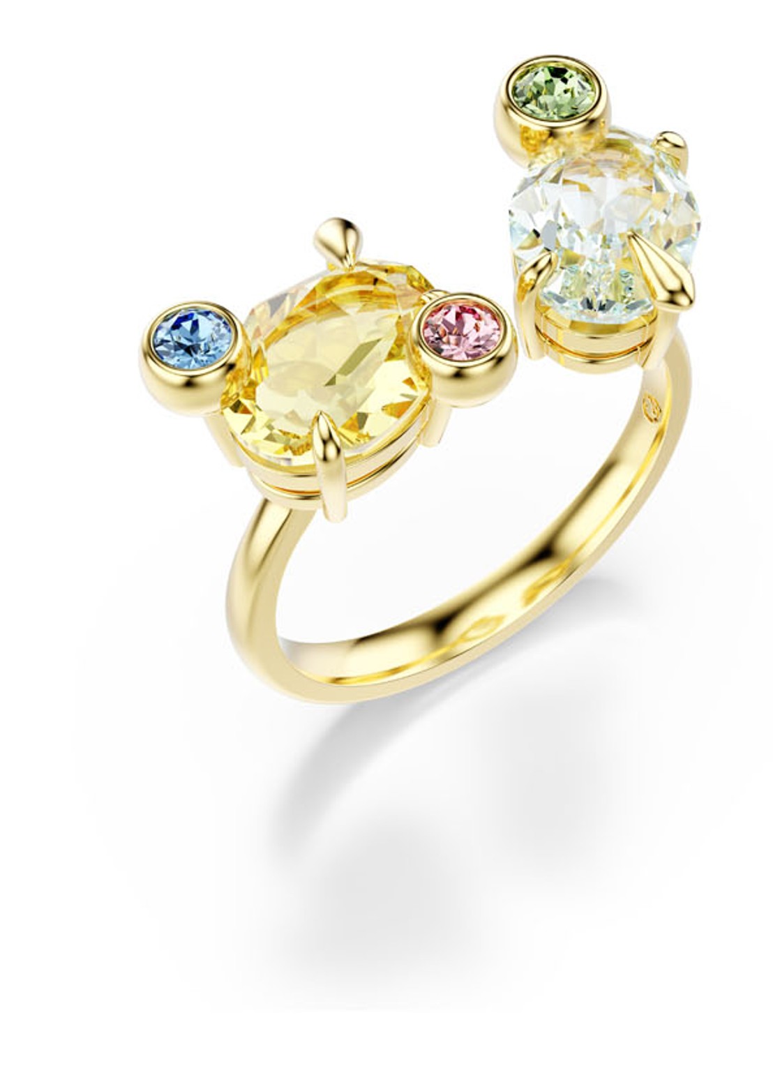 Swarovski Gema ring verguld 58 - detail 4 goud