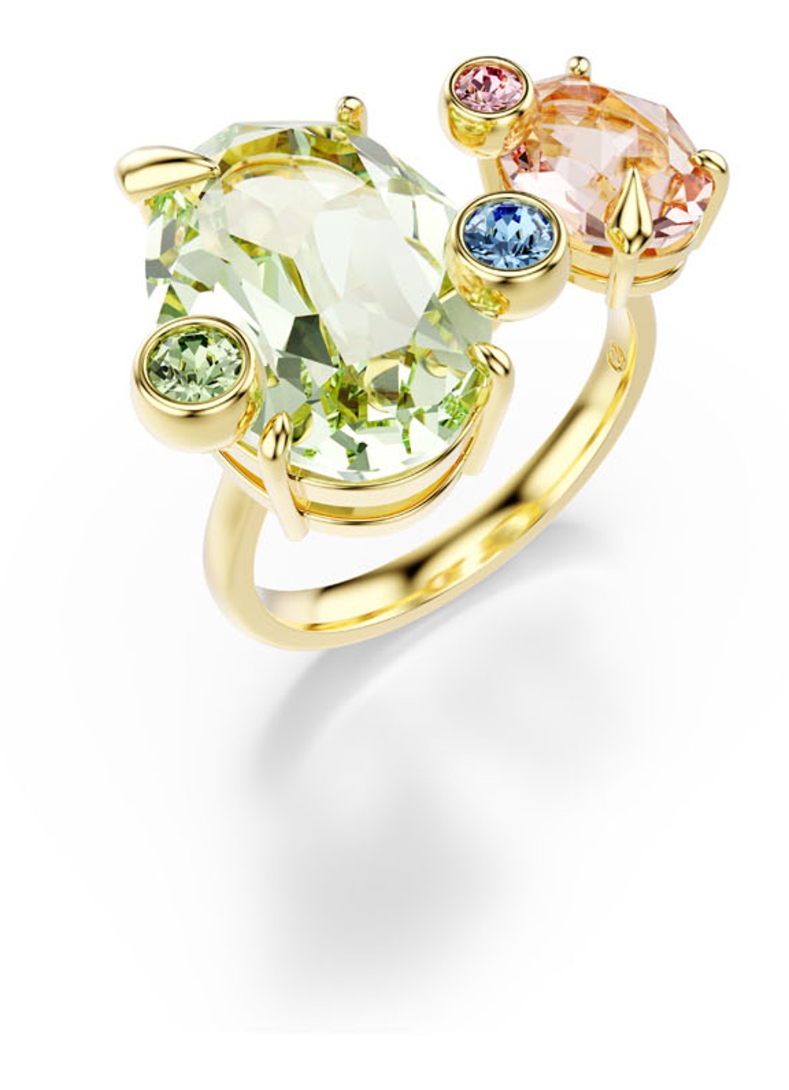 Swarovski Gema ringen verguld set van 3 55 - detail 3 goud