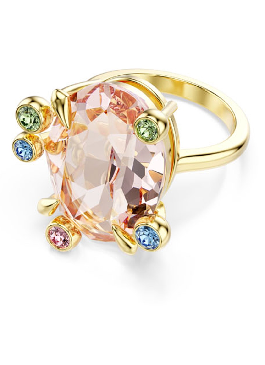 Swarovski Gema ringen verguld set van 3 55 - detail 5 goud