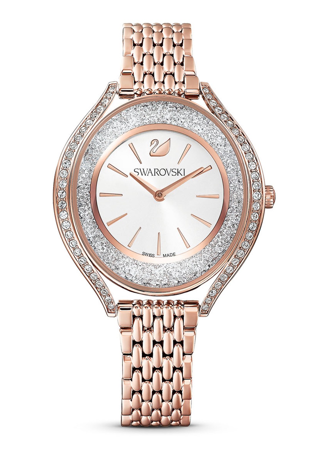 Swarovski Horloge met kristal 5519459 - voorkant 3 roségoud