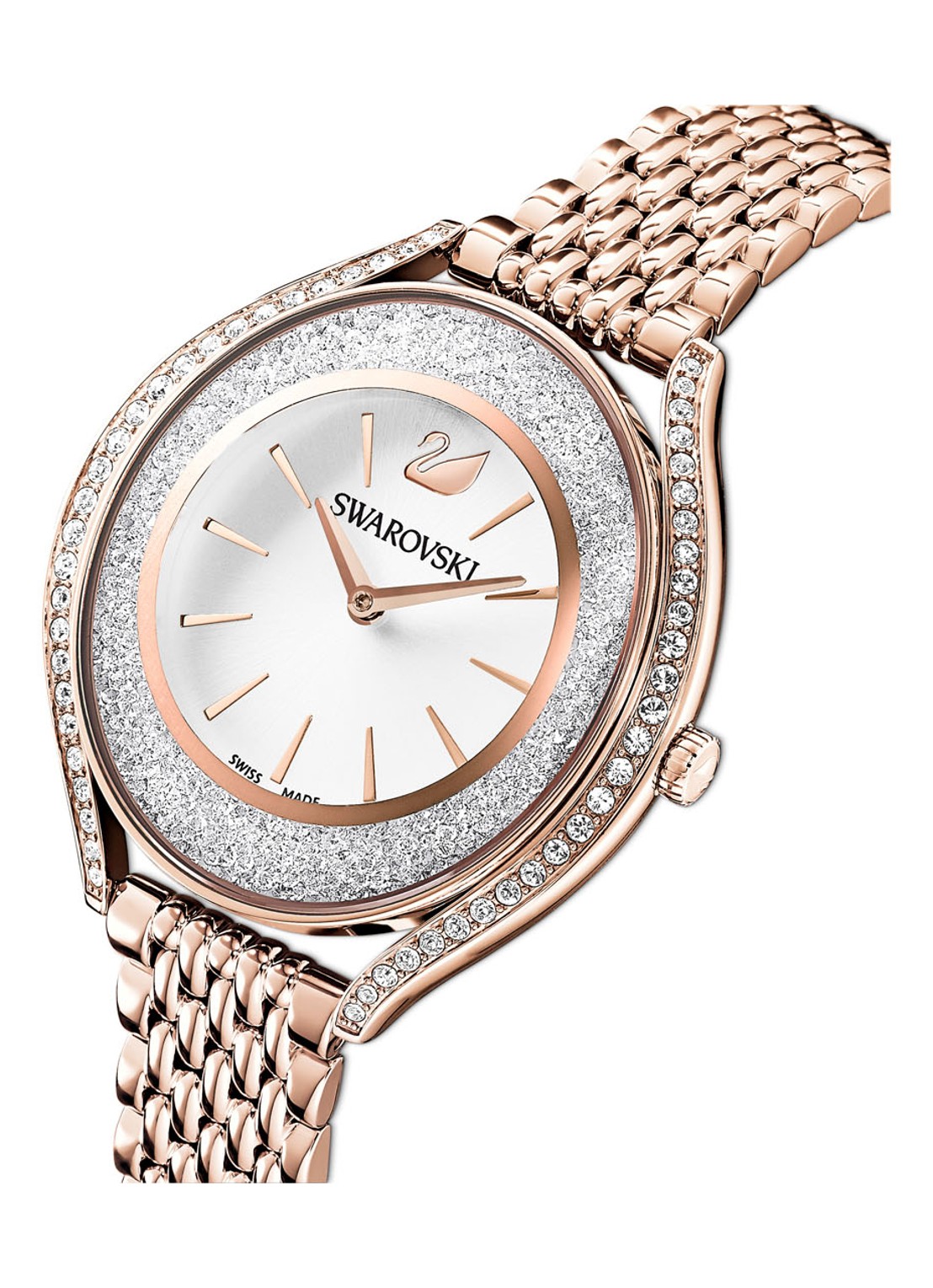 Swarovski Horloge met kristal 5519459 - voorkant 4 roségoud