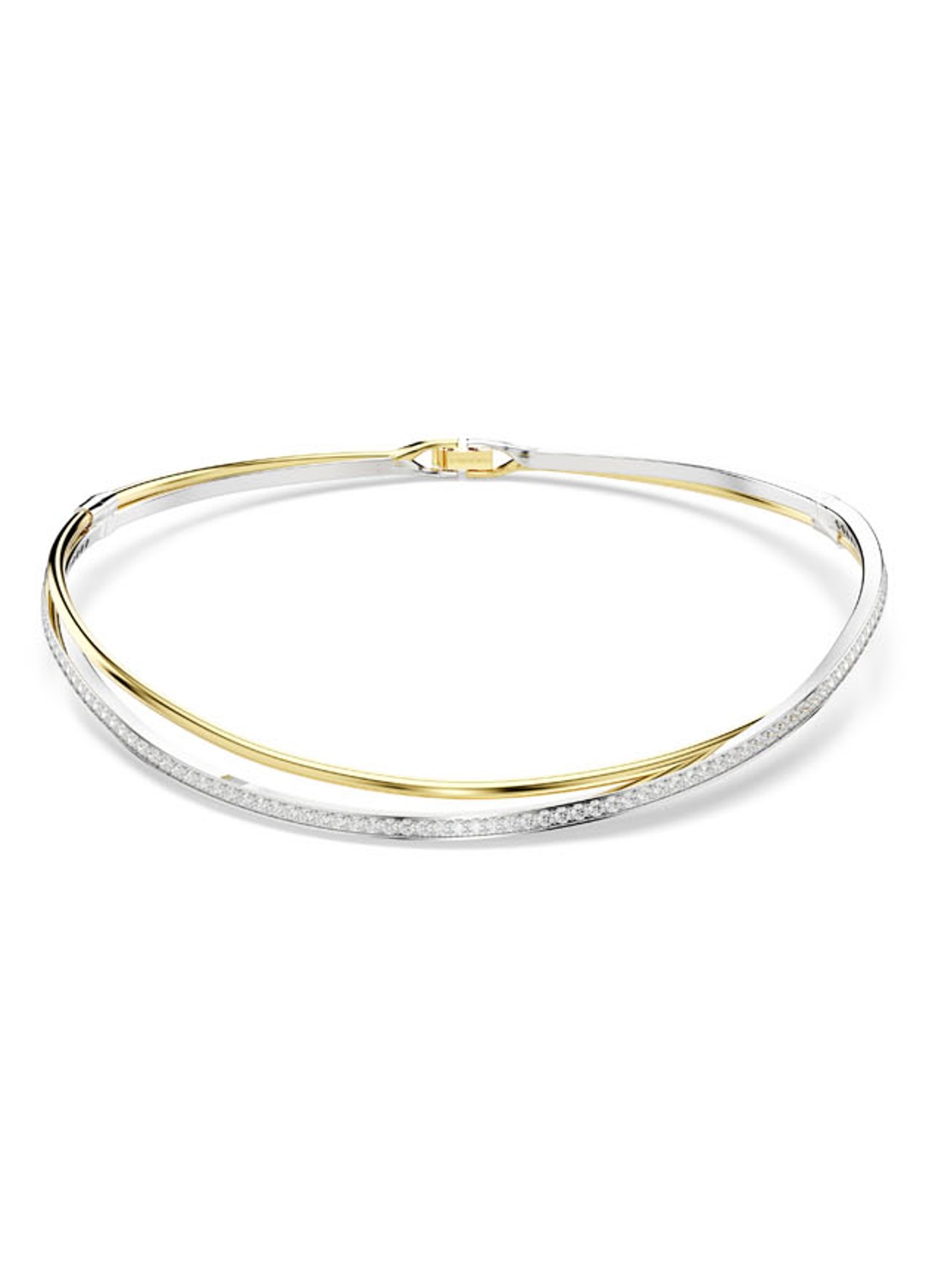 Swarovski Hyperbola choker M - voorkant goud