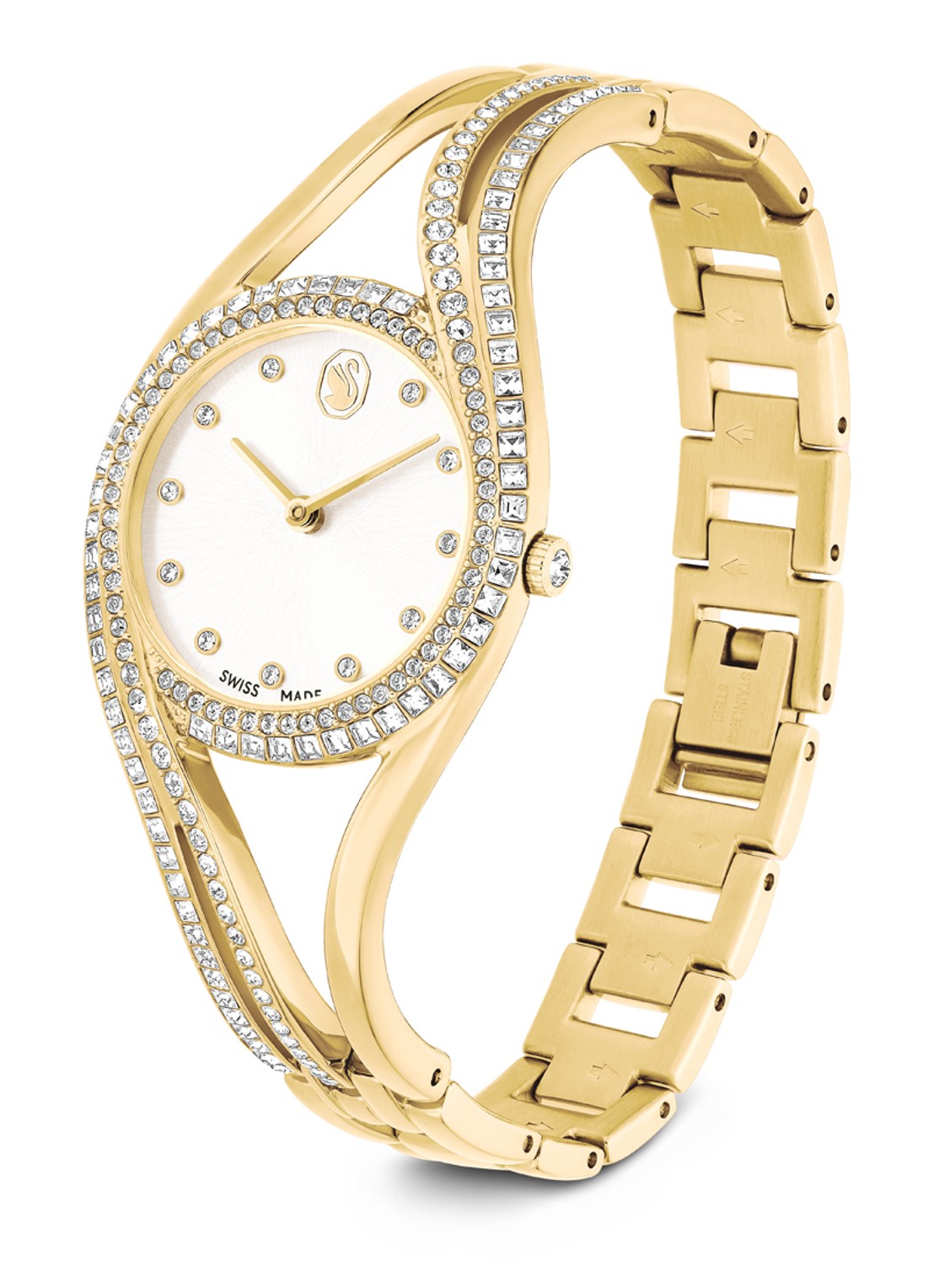 Swarovski Hyperbola horloge 5754534  - detail goud