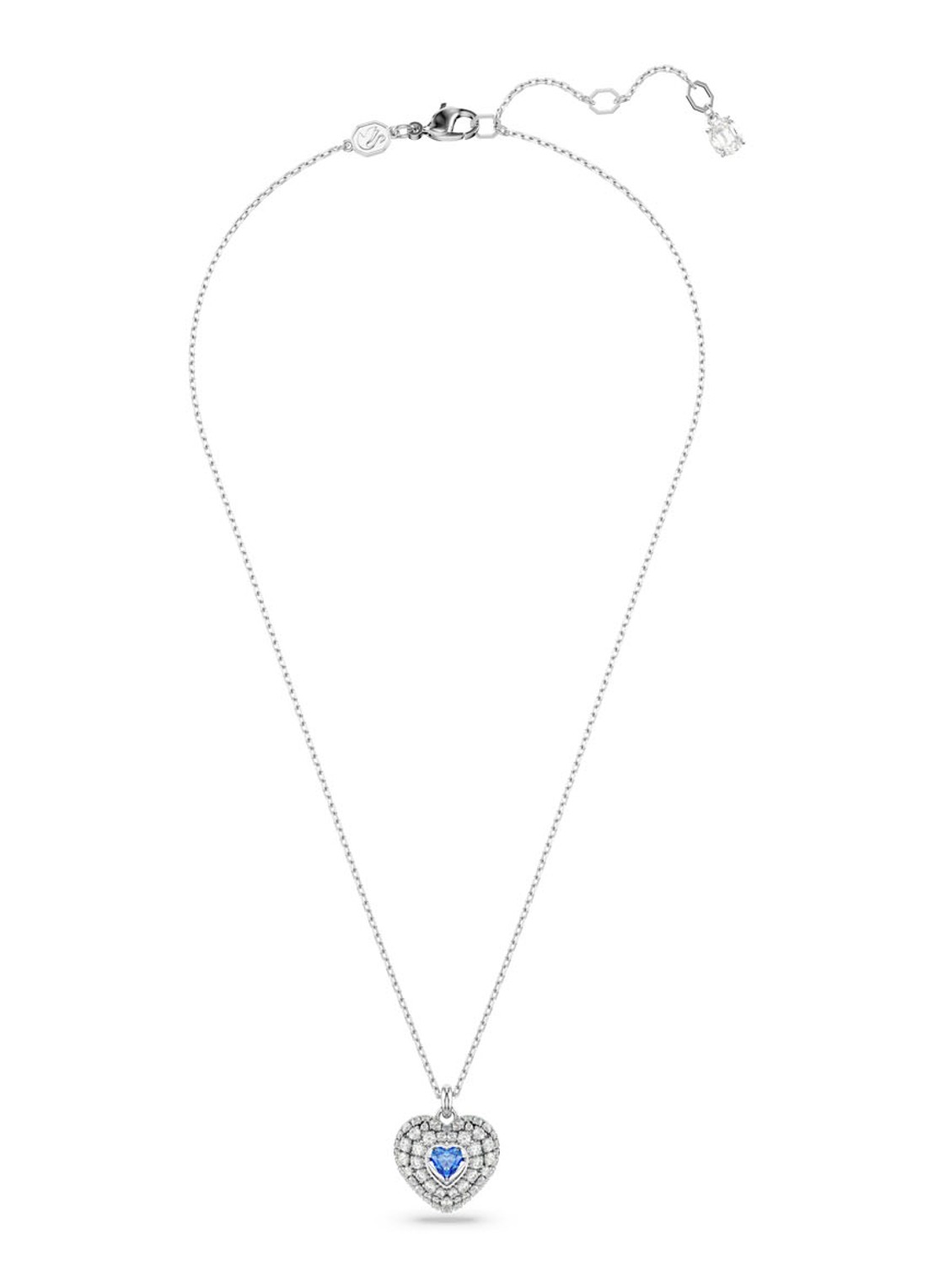 Swarovski Hyperbola ketting met kristal  - detail 2 zilver