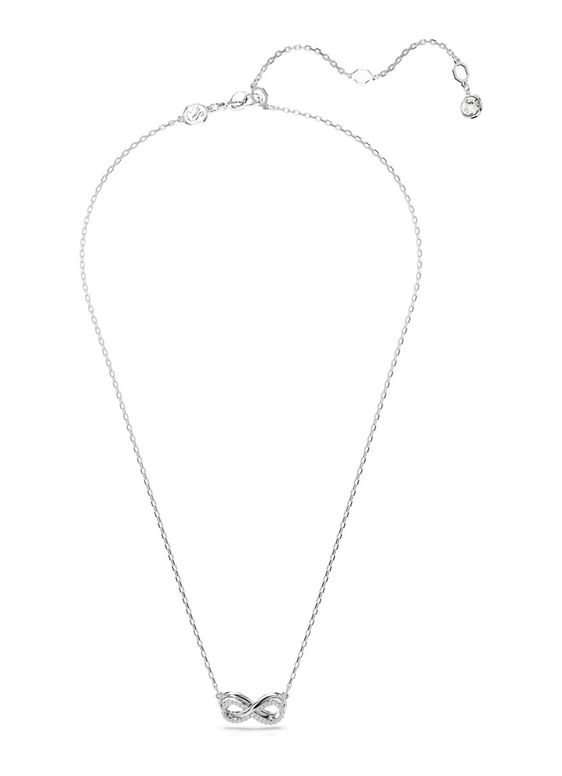 Swarovski Hyperbola ketting met kristal  - detail 2 zilver