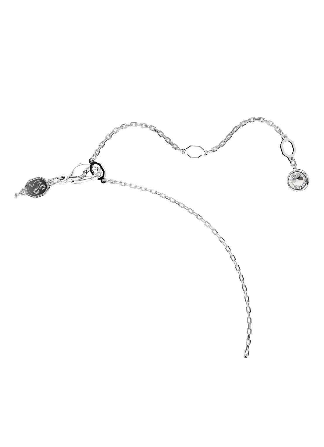 Swarovski Hyperbola ketting met kristal  - detail 3 zilver