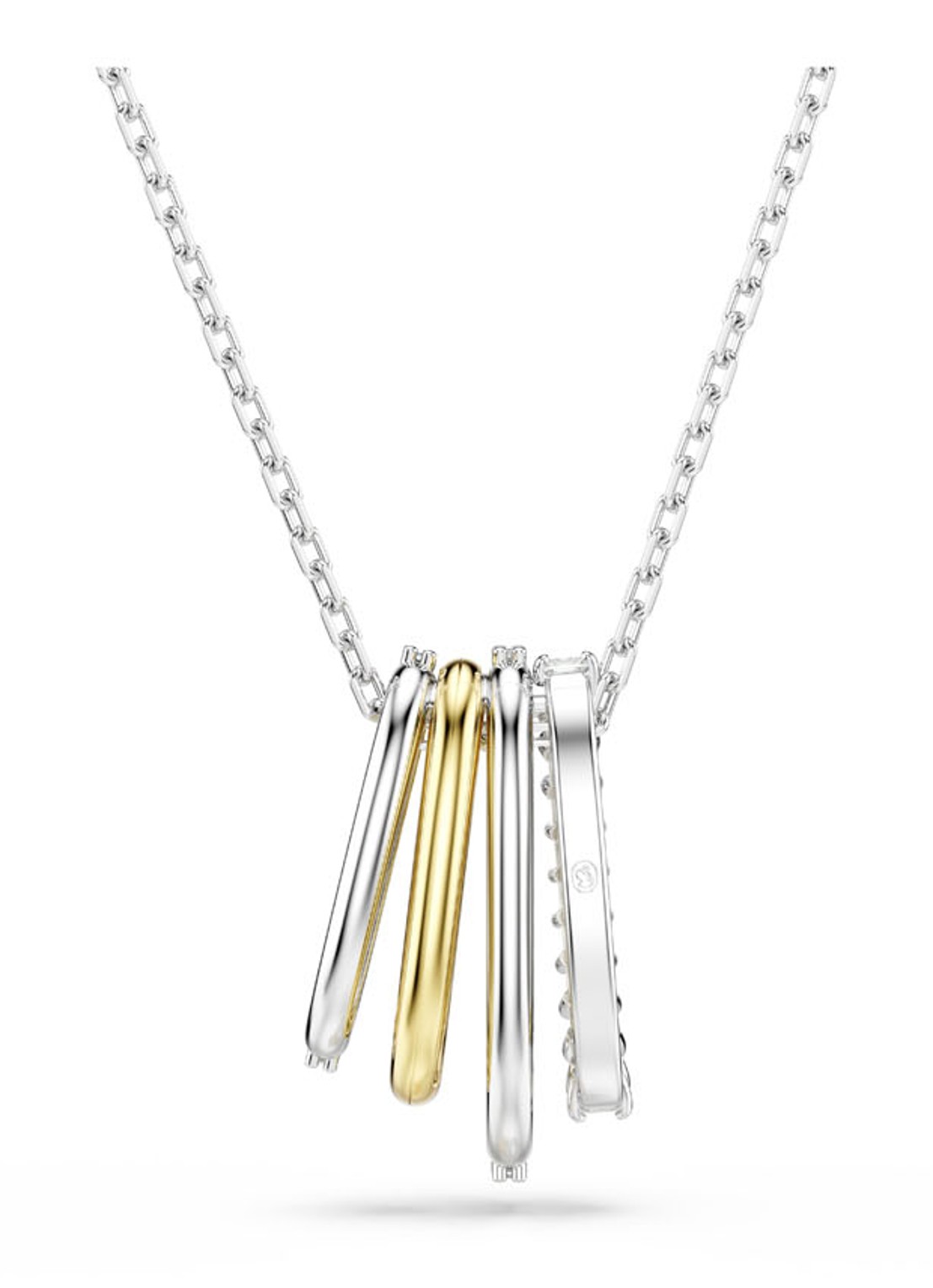 Swarovski Hyperbola ketting met kristal - detail 4 zilver