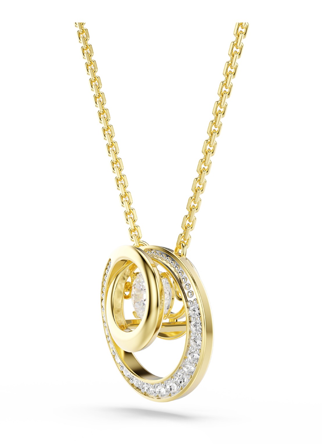 Swarovski Hyperbola ketting met kristal  - detail 2 goud